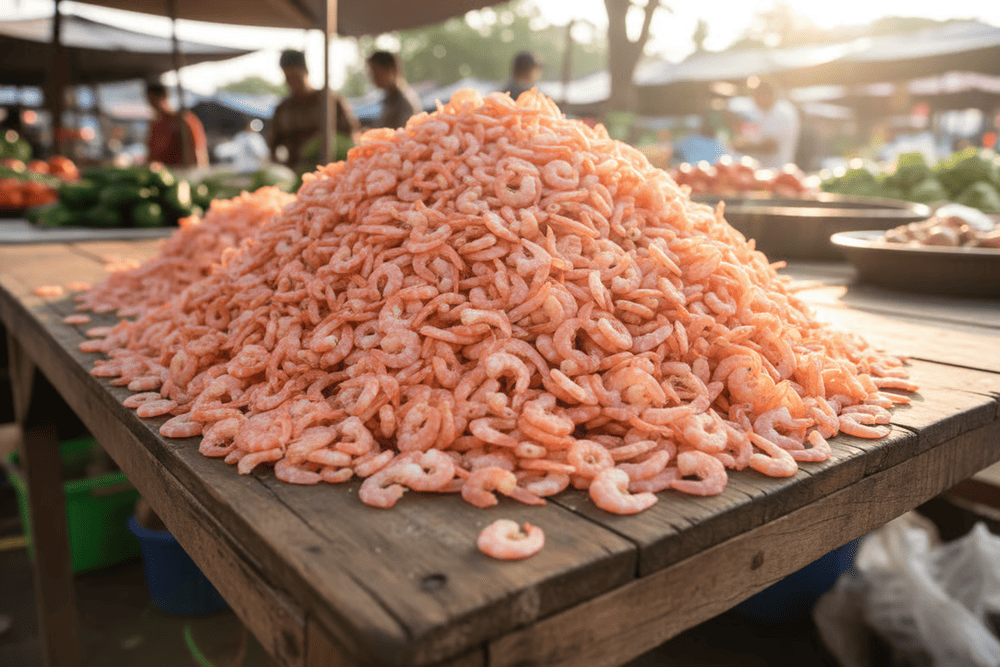 Hương vị tôm khô đậm đà, thơm ngon